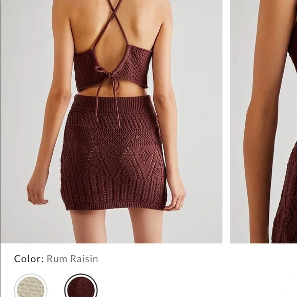 Free People Two Piece Crochet Set - Picture 2 of 12